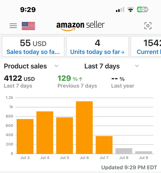 Student Amazon sales screenshot